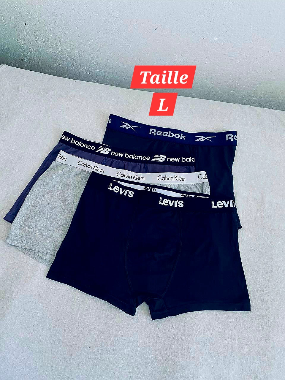 Pack de 4 Sous-vêtements Homme (Taille L)