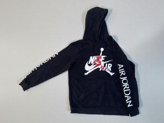 Nike Air Jordan Graphic Black Hoodie  (Taille L)