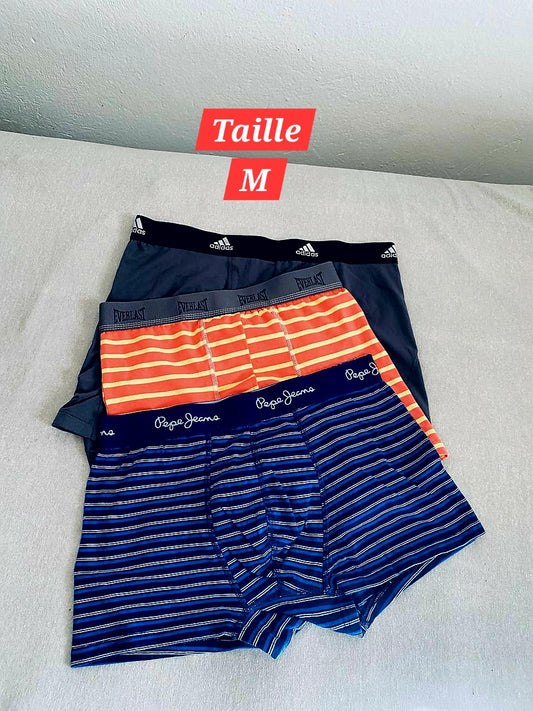 Pack de 3 Sous-vêtements Homme (Taille M)