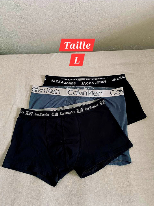 Pack de 3 Sous-vêtements Homme (Taille L)