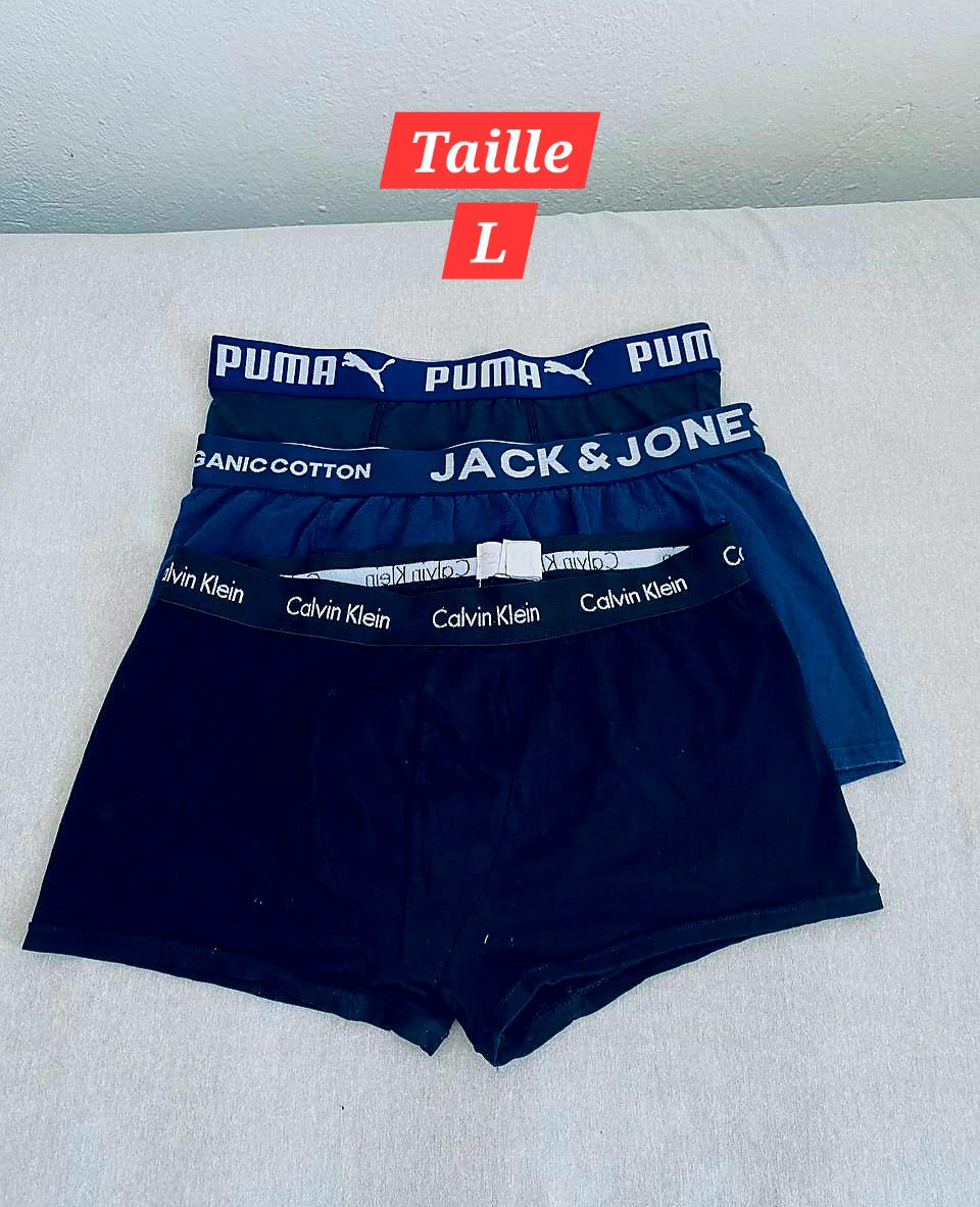 Pack de 3 Sous-vêtements Homme (Taille L)