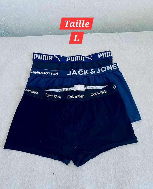 Pack de 3 Sous-vêtements Homme (Taille L)