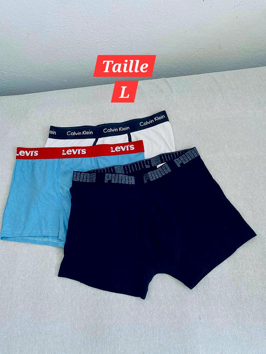 Pack de 3 Sous-vêtements Homme (Taille L)