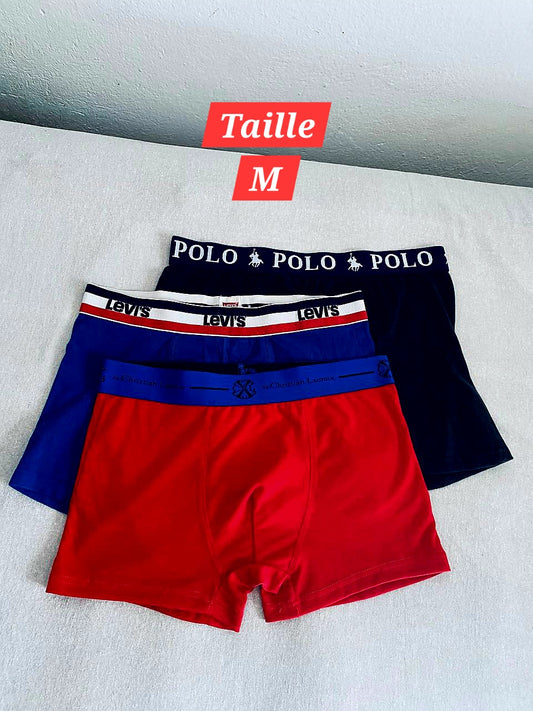 Pack de 3 Sous-vêtements Homme (Taille M)