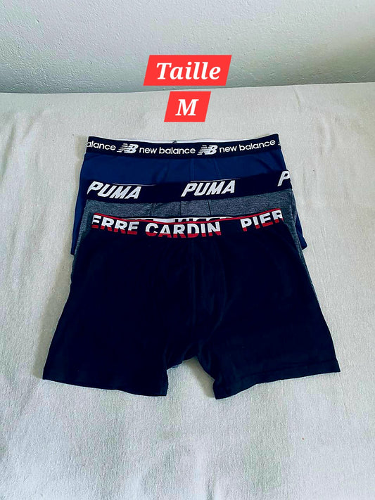 Pack de 3 Sous-vêtements Homme (Taille M)