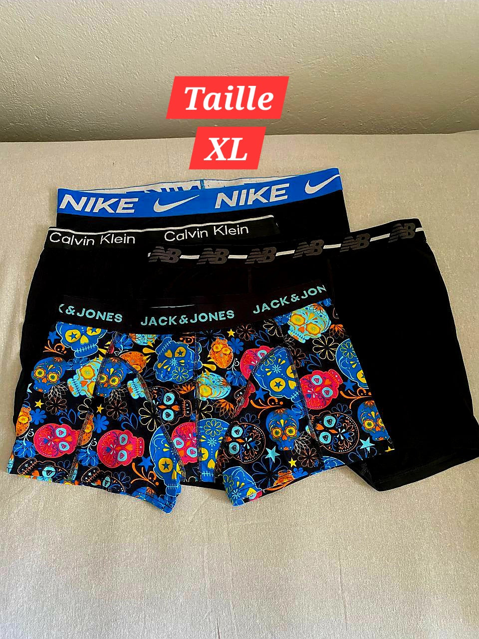 Pack de 4 Sous-vêtements Homme (Taille XL)