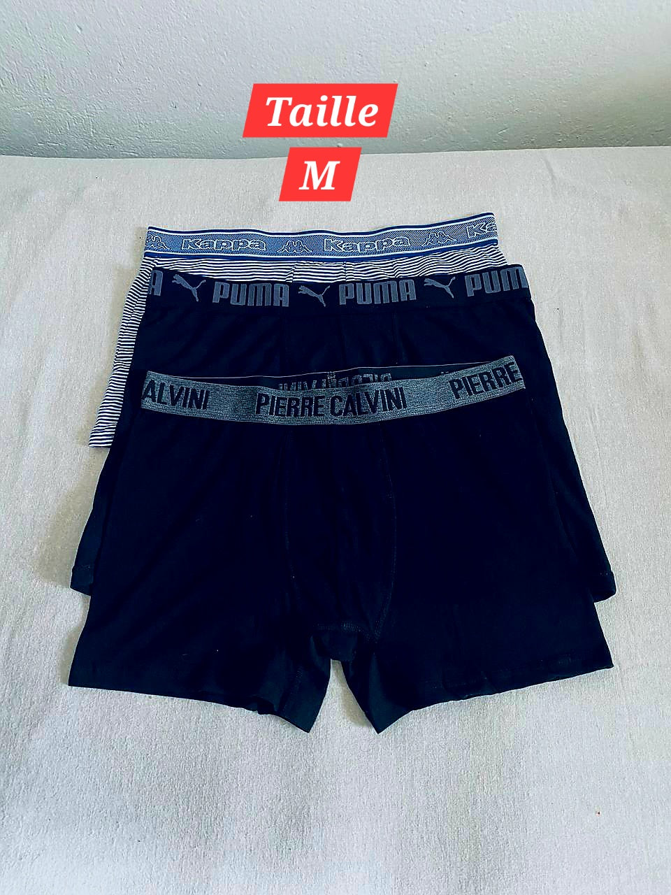 Pack de 3 Sous-vêtements Homme (Taille M)