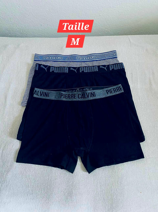 Pack de 3 Sous-vêtements Homme (Taille M)