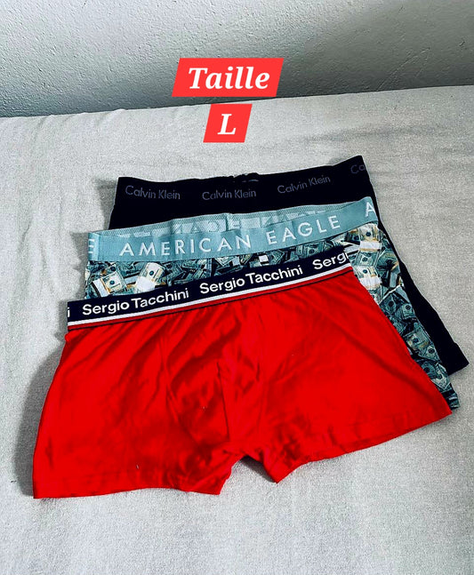 Pack de 3 Sous-vêtements Homme (Taille L)