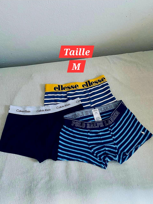 Pack de 3 Sous-vêtements Homme (Taille M)