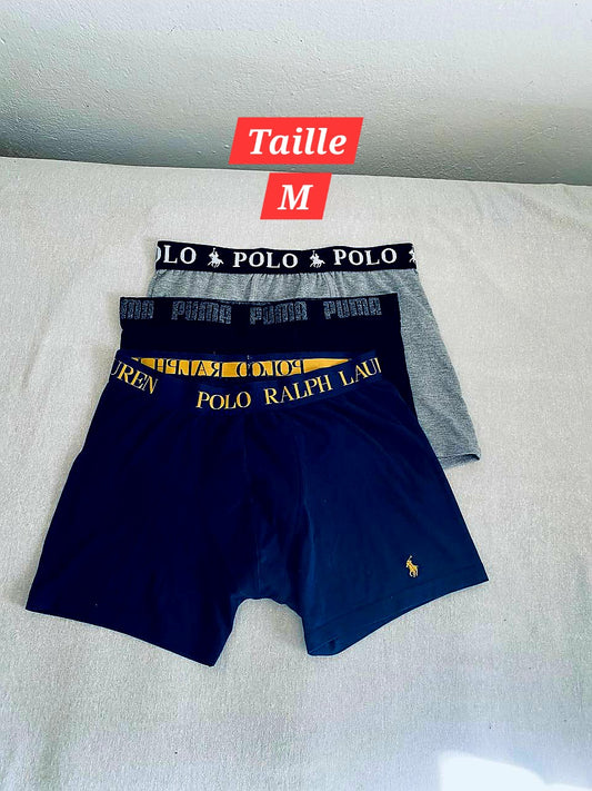 Pack de 3 Sous-vêtements Homme (Taille M)