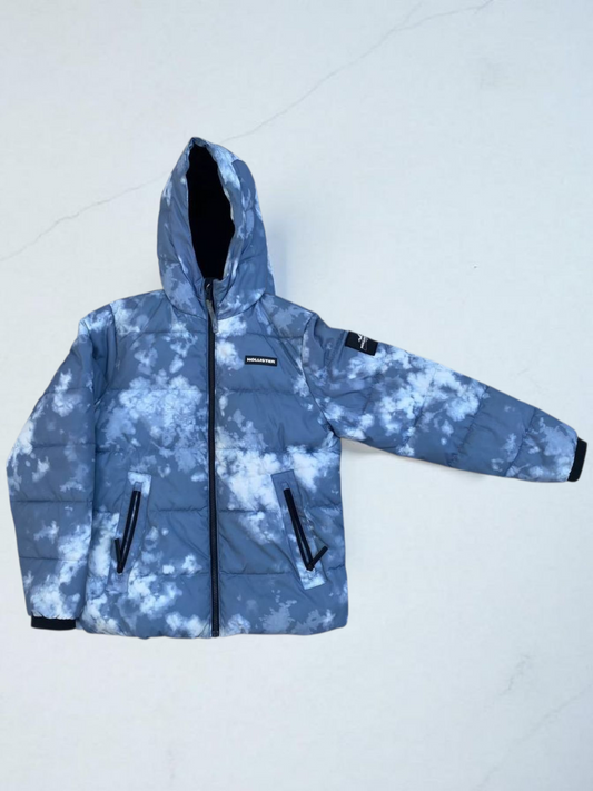 Hollister Fleece-Lined Full Zip Hooded Puffer Jacket (Taille S)
