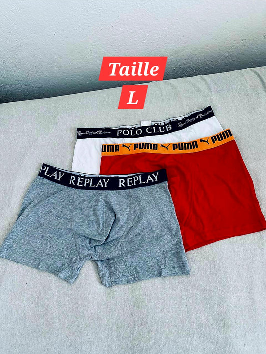 Pack de 3 Sous-vêtements Homme (Taille L)