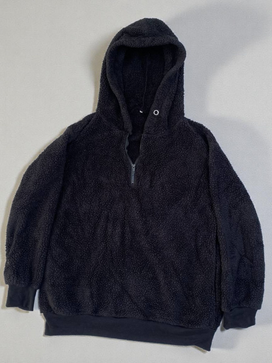 Teddy Fleece Zip Up Hoodie (Taille M)