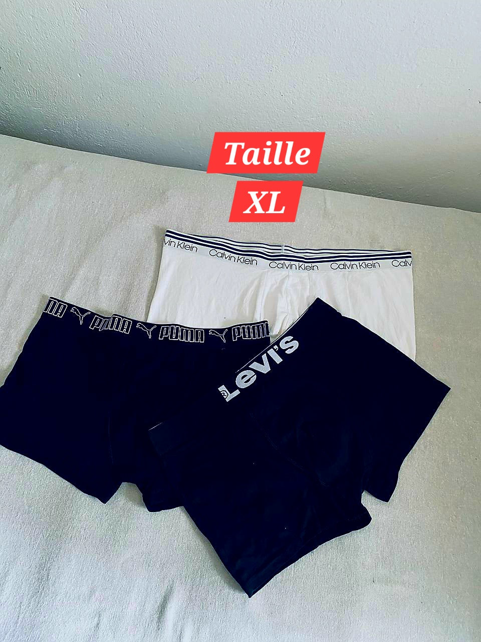 Pack de 3 Sous-vêtements Homme (Taille XL)