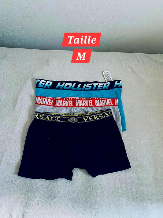 Pack de 3 Sous-vêtements Homme (Taille M)